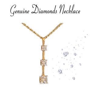 🎀Clearance🎀 Genuine Diamond 14k/.925 necklace Italy Estate Piece